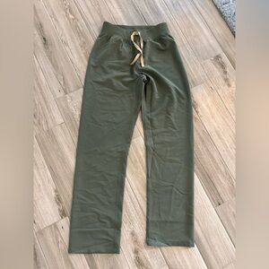 Figs Sage Green Straight Leg Pants